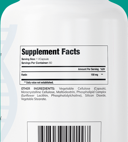 GenuinePurity Fisetin Supplemental Facts