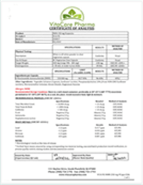 GenuinePurity NMN Certificate of Analysis