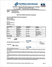 GenuinePurity NMN Certificate of Analysis